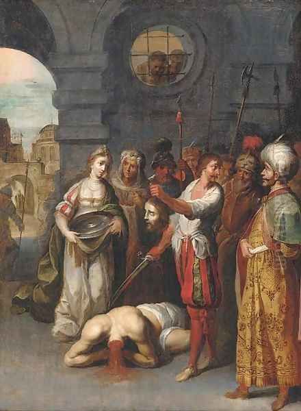 The Decollation of the Baptist Oil Painting by Antwerp School