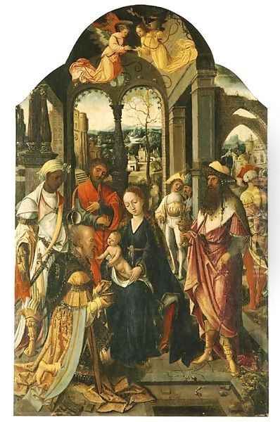 The Adoration of the Magi Oil Painting by Antwerp School