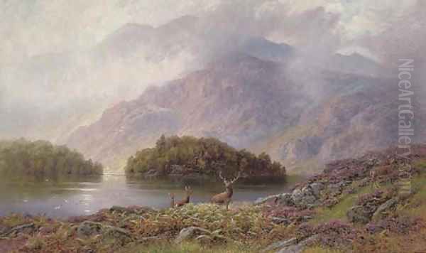 Ellen's Isle, Loch Katrine Oil Painting by Charles Stuart