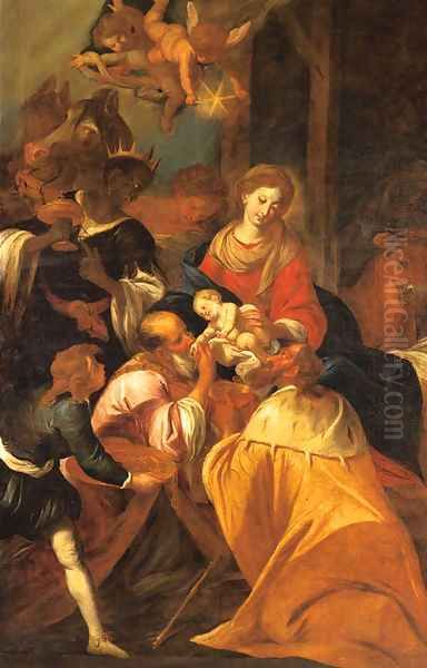 The Adoration of the Magi Oil Painting by Johann Christoph Storer