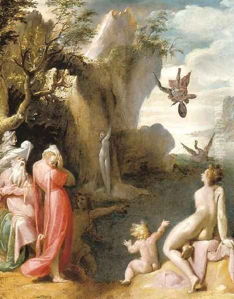 Perseus and Andromeda Oil Painting by Gerrit Pietersz. Sweelinck