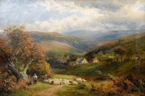 A Devonshire Valley Oil Painting by George Turner