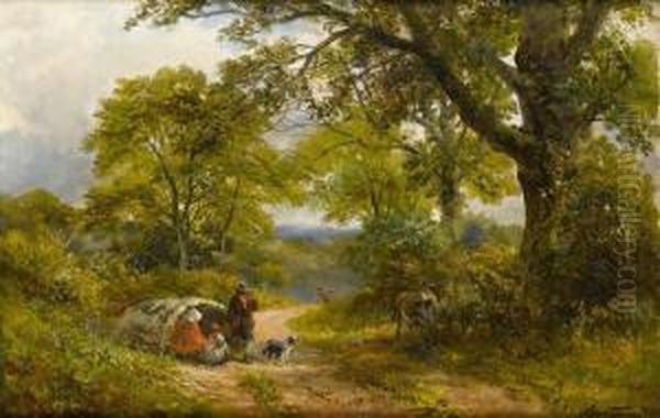 Gipsy Lane Littleover Oil Painting by George Turner