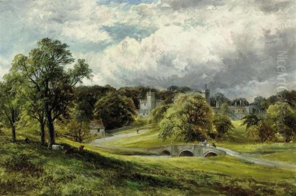 Haddon Hall Oil Painting by George Turner