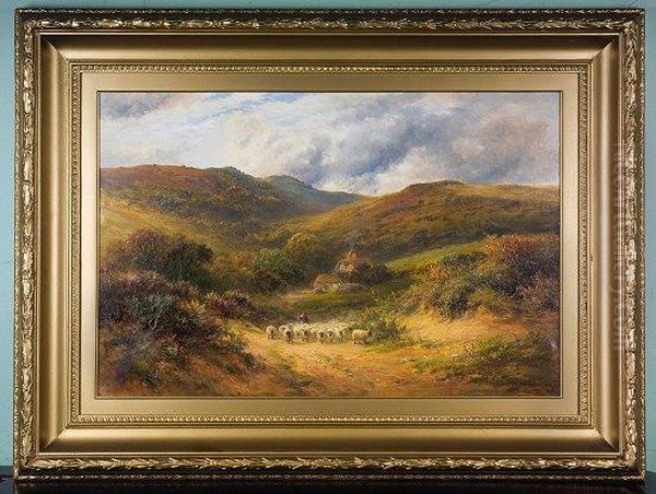 A Sandy Lane Oil Painting by George Turner