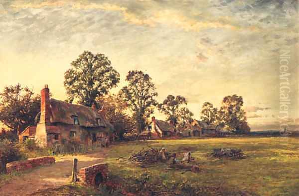 A Summer's Evening Oil Painting by Milton Stove