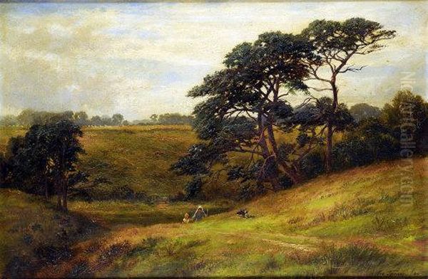 Near Foremark, Derbyshire Oil Painting by George Turner