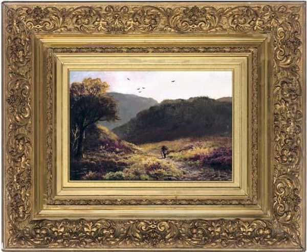 Ashford Dale, Derbyshire Oil Painting by George Turner