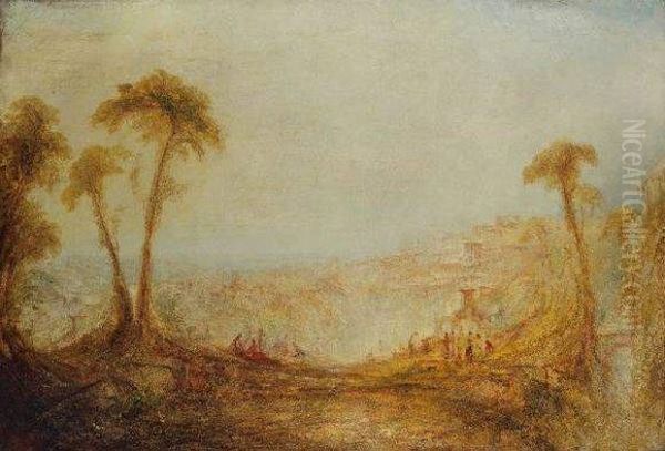 Vue Presumee De La Tamise A Isleworth Oil Painting by Joseph Mallord William Turner