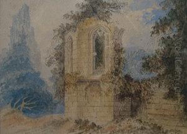 Castle Gates Oil Painting by Joseph Mallord William Turner