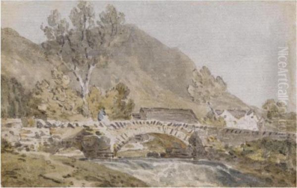 Grange Bridge, Borrowdale Oil Painting by Joseph Mallord William Turner