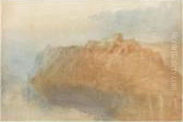 The Fortress Of Ehrenbreitstein 
From Across The Rhine, Recto; A Sketch Of A Mill At Winnigen On The 
Mosel, Verso Oil Painting by Joseph Mallord William Turner