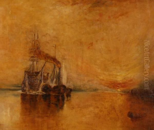 The Fighting Temeraire Oil Painting by Joseph Mallord William Turner