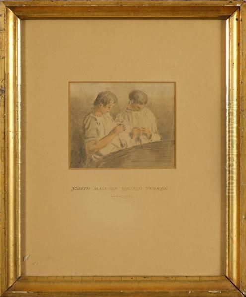 Two Men In White Oil Painting by Joseph Mallord William Turner