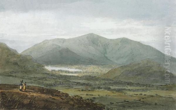 Skiddaw And Bassenthwaite Lake From Newlands, The Lake District,cumbria Oil Painting by Joseph Mallord William Turner