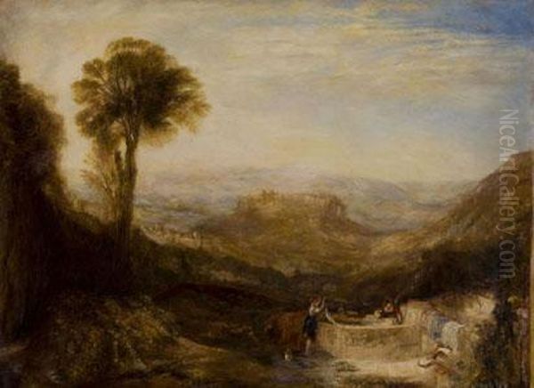 Veduta Di Orvieto Oil Painting by Joseph Mallord William Turner