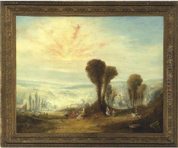 Italian Landscape Oil Painting by Joseph Mallord William Turner