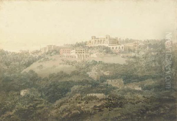 An Italian Landscape, Possibly Frascati Oil Painting by Joseph Mallord William Turner