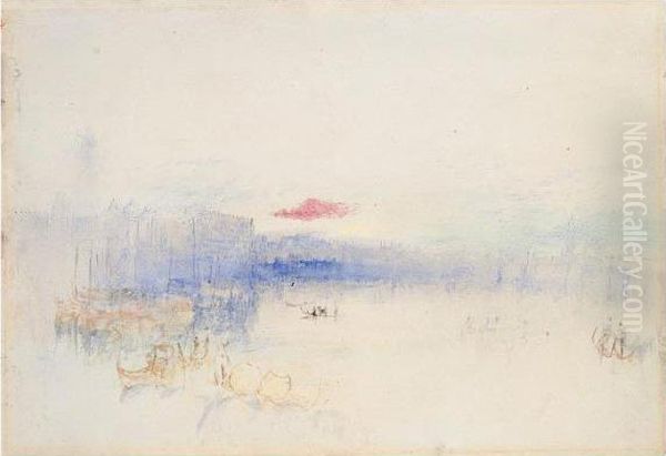 Sunrise, Venice From The Punta Della Dogana Oil Painting by Joseph Mallord William Turner