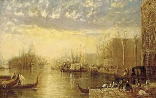 The Entrance To The Grand Canal Oil Painting by Joseph Mallord William Turner