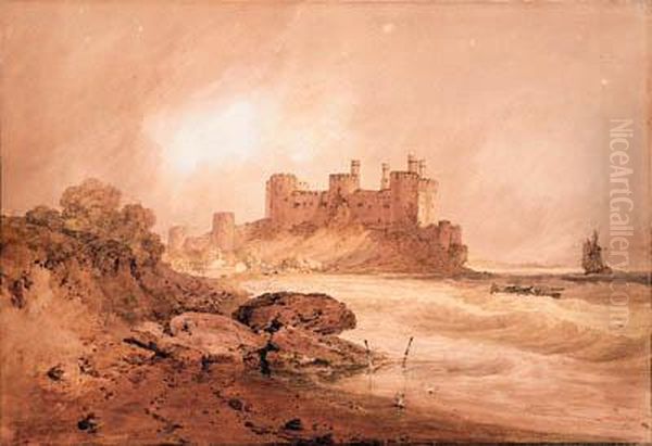 Conway Castle, North Wales Oil Painting by Joseph Mallord William Turner