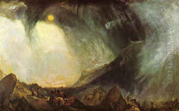 Snow Storm, Hannibal and his Army Crossing the Alps 1812 Oil Painting by Joseph Mallord William Turner