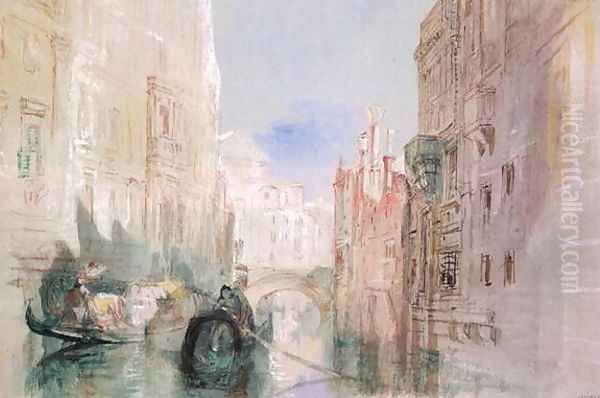 A Canal near the Arsenale, Venice Oil Painting by Joseph Mallord William Turner