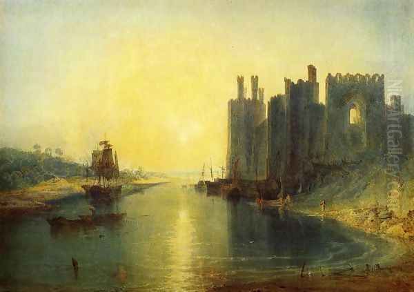 Caernarvon Castle Oil Painting by Joseph Mallord William Turner