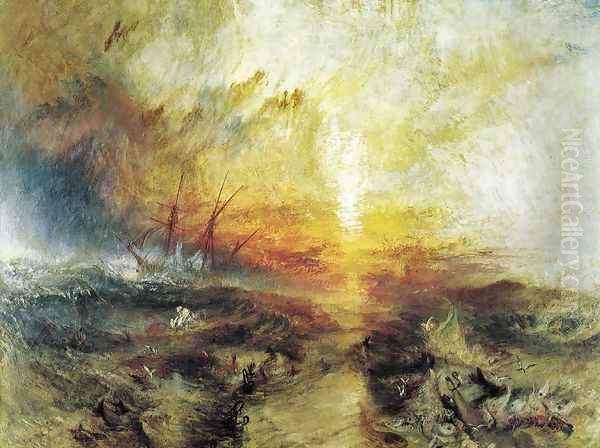 Slavers Throwing Overboard The Dead And Dying Typhoon Coming On Oil Painting by Joseph Mallord William Turner