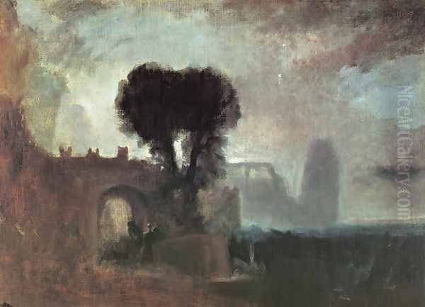 Archway With Trees By The Sea Oil Painting by Joseph Mallord William Turner