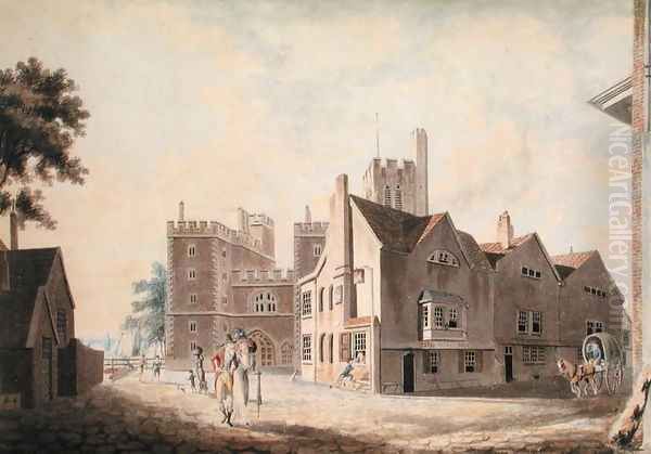 A View of the Archbishops Palace, Lambeth, 1790 Oil Painting by Joseph Mallord William Turner