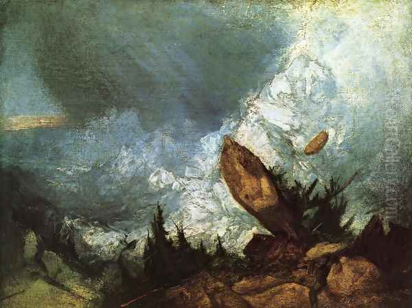 The Fall of an Avalanche in the Grisons 1810 Oil Painting by Joseph Mallord William Turner