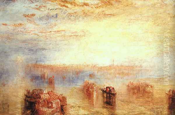 Approach to Venice 1843 Oil Painting by Joseph Mallord William Turner