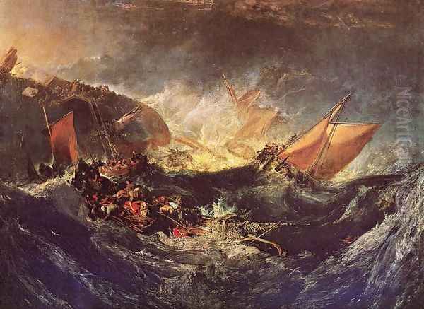 The Wreck Of A Transport Ship Oil Painting by Joseph Mallord William Turner