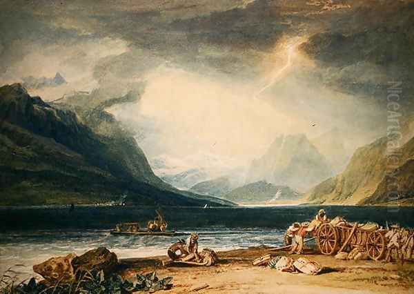 Lake Thun Oil Painting by Joseph Mallord William Turner