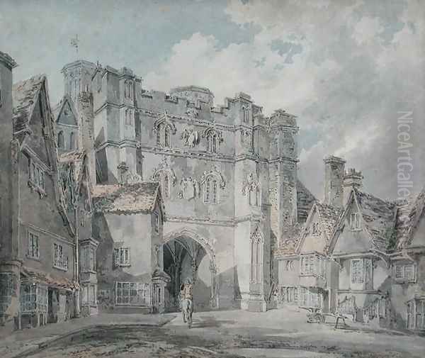 Christ Church Gate, Canterbury, 1793-94 Oil Painting by Joseph Mallord William Turner