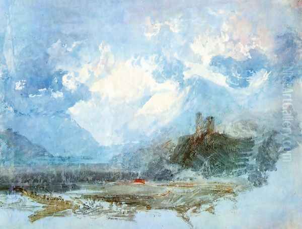 Dolbadern Castle 1799 Oil Painting by Joseph Mallord William Turner