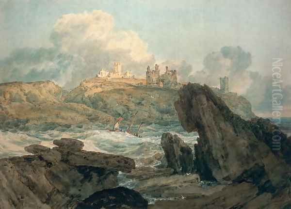 Dunstanburgh Castle Oil Painting by Joseph Mallord William Turner