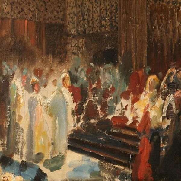 Queen Victoria's Diamond Jubilee Oil Painting by Laurits Regner Tuxen