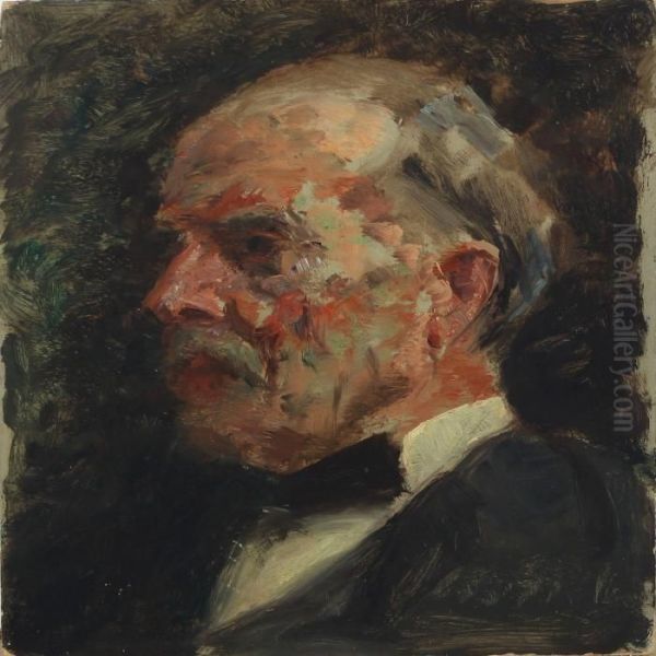 Portrait Of Theartist's Brother Oil Painting by Laurits Regner Tuxen