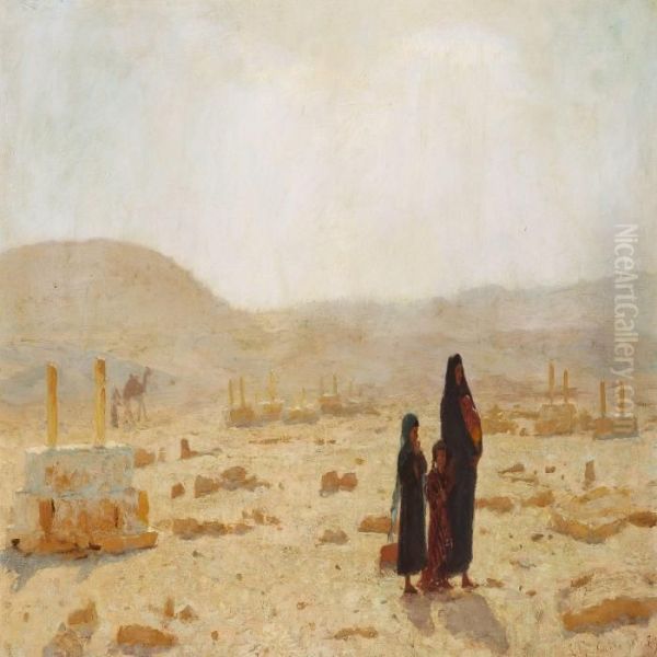 Ved Kaliffernes Grave Oil Painting by Laurits Regner Tuxen