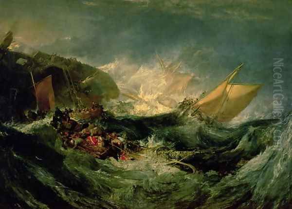 Wreck of a Transport Ship Oil Painting by Joseph Mallord William Turner