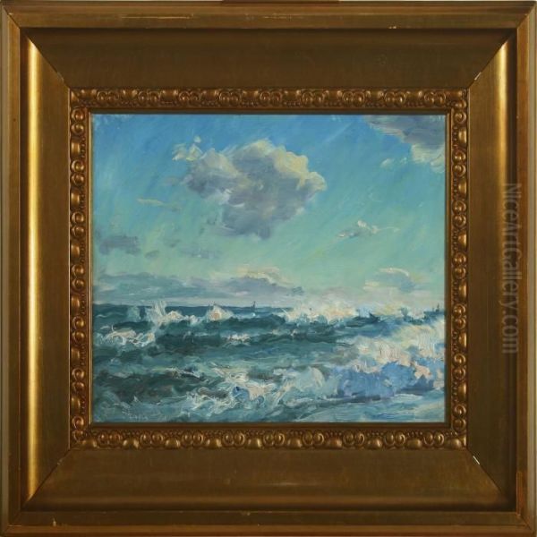 Seascape Oil Painting by Laurits Regner Tuxen