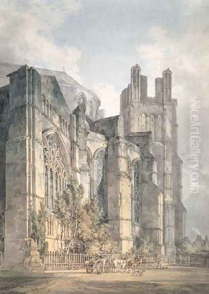 St Anselms Chapel, Canterbury Cathedral Oil Painting by Joseph Mallord William Turner