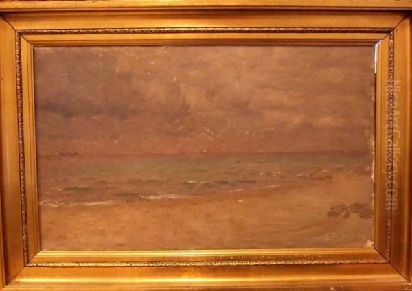 Kustmotiv Oil Painting by Laurits Regner Tuxen