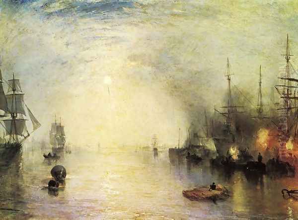 Keelman Heaving In Coals By Night Oil Painting by Joseph Mallord William Turner