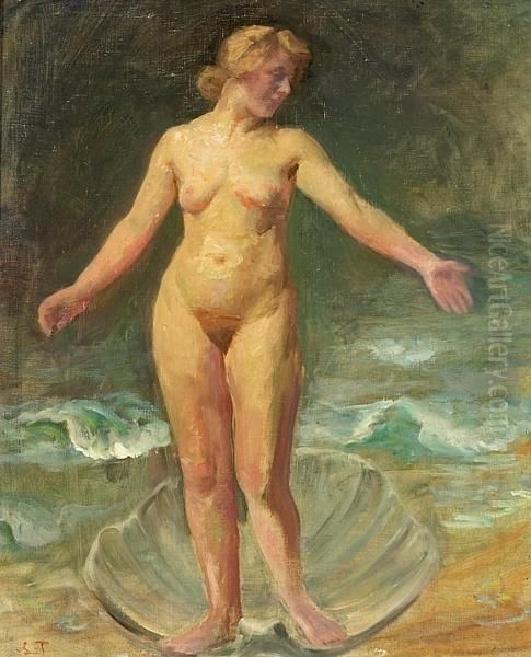 Den Skumfodte Venus Oil Painting by Laurits Regner Tuxen