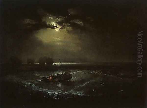 Fishermen at Sea (or The Cholmeley Sea Piece) Oil Painting by Joseph Mallord William Turner