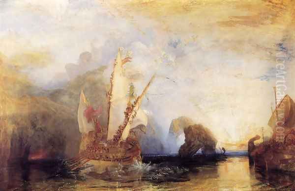 Odysseus Deriding Polyphemus Oil Painting by Joseph Mallord William Turner