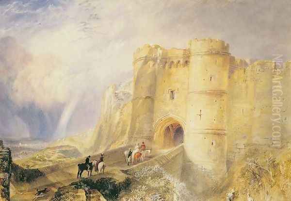 Carisbrook Castle, Isle of Wight Oil Painting by Joseph Mallord William Turner